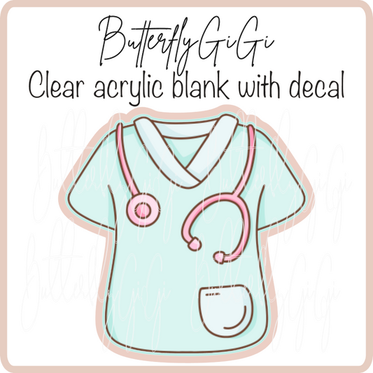 Scrub Top Stethoscope