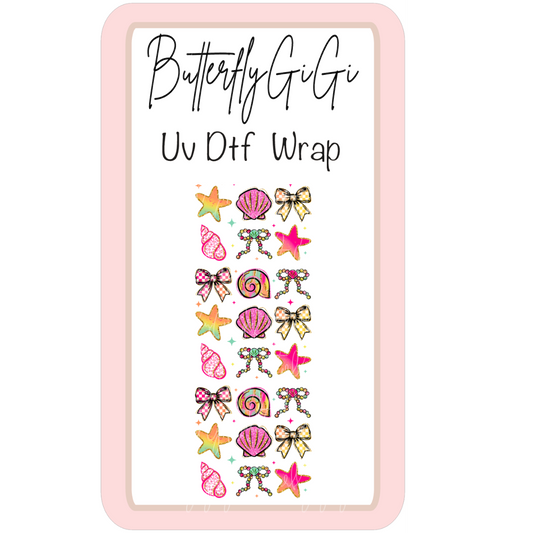 Wrap Seashell Summer Uv Dtf Wrap