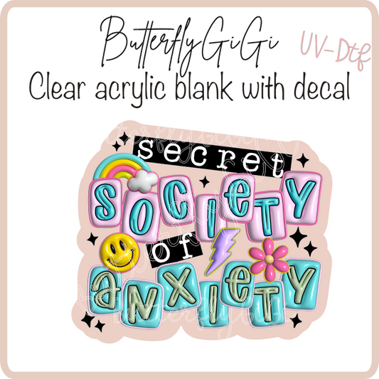 Secret society Anxiety UvDtf