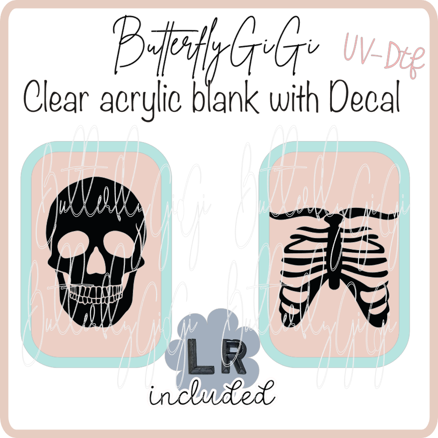 Skull Rib Cage Xray Marker Set UVDTF