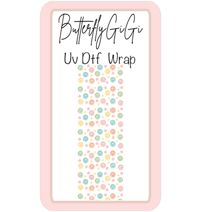 Wrap Smileys Pastel UV Dtf