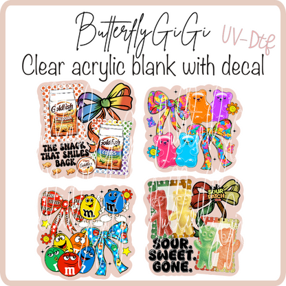 Snacks Bow Collection UvDTF