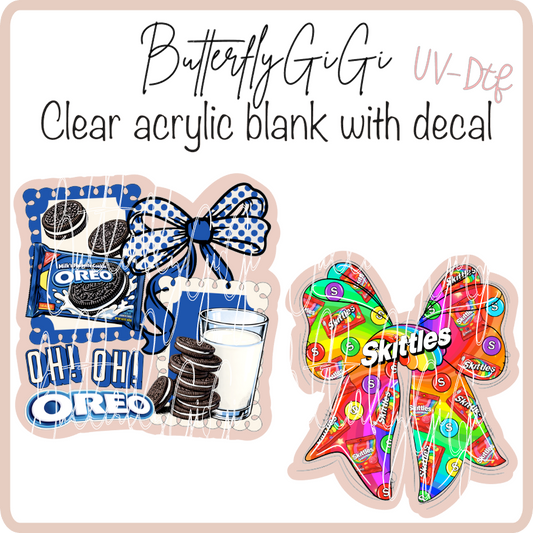 Snacks Bow Collection UvDTF