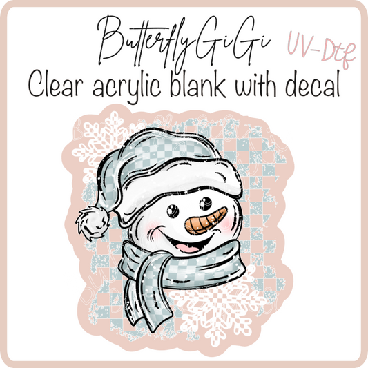 Snowman Lights UvDTF