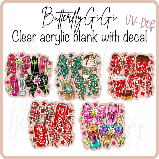 Soda Bow Collection UV DTF