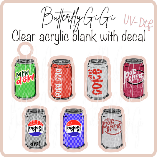 Soda Can Charms UVDTF