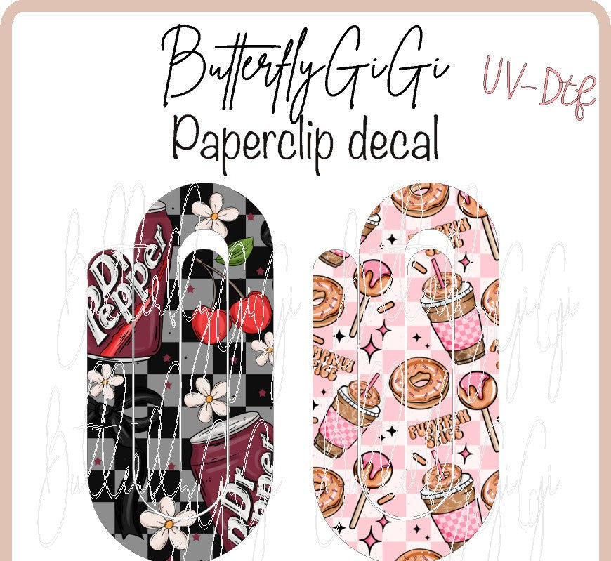 Beverage Paperclip  UvDTF