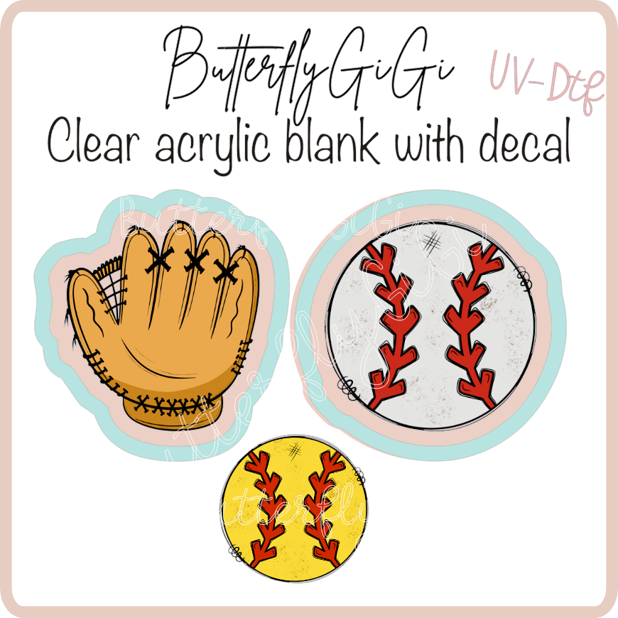 Softball Baseball Xray Marker Set UVDTF