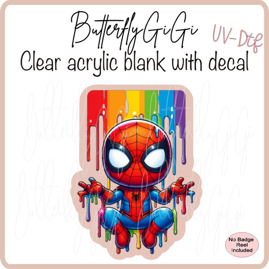 UVDTF Superhero Spider Paint