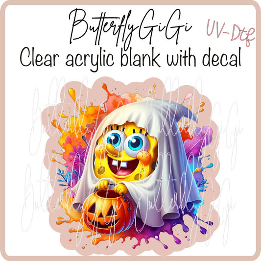 UVDTF Halloween Sponge Ghost