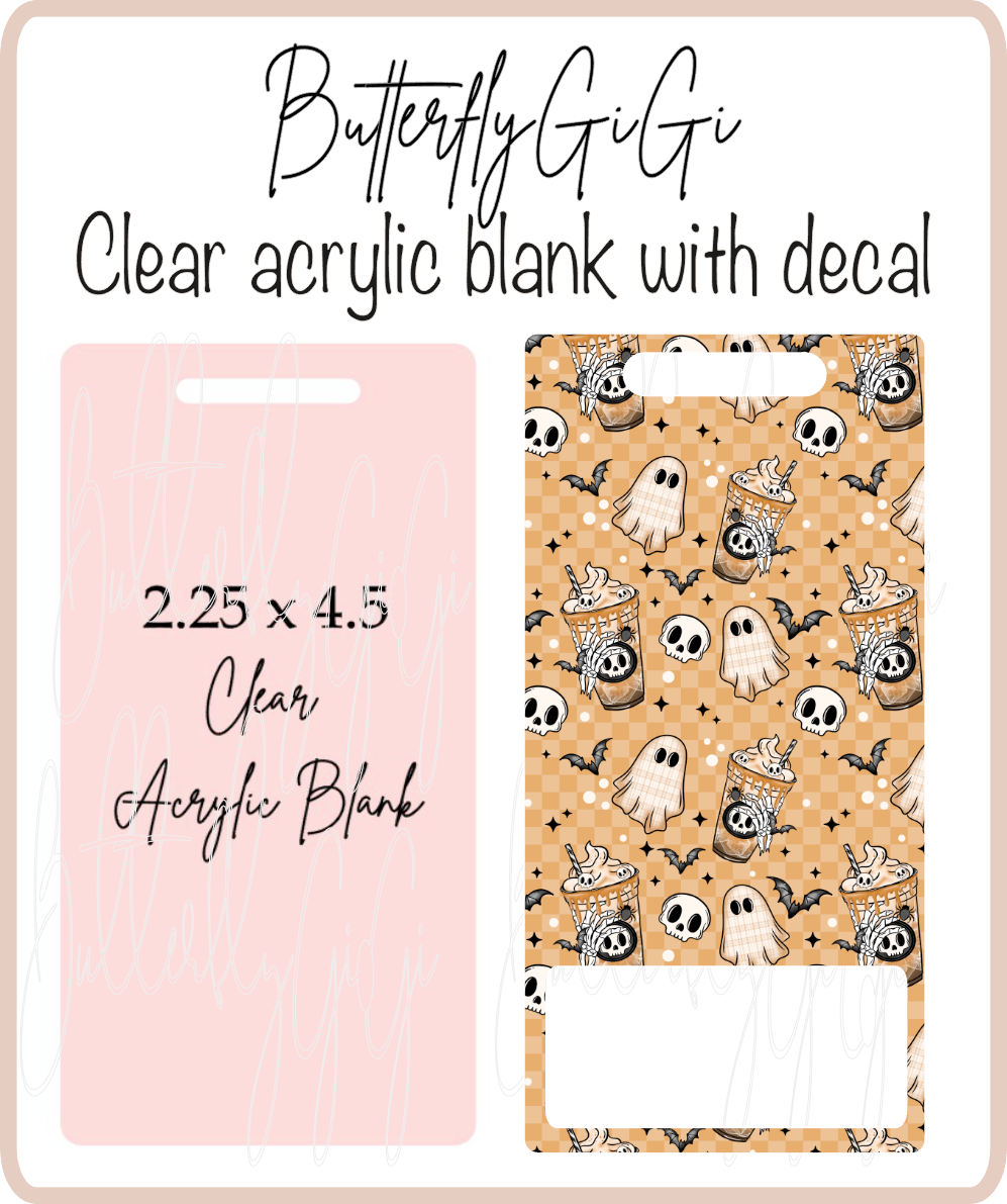 Spooky Brew Badge Buddy Acrylic Blank & Decal