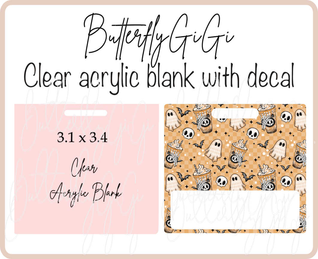 Spooky Brew Badge Buddy Acrylic Blank & Decal