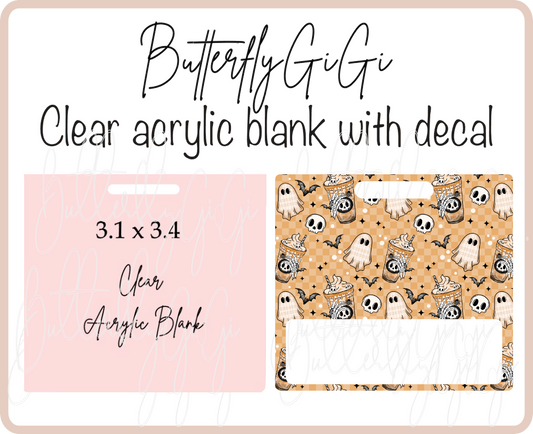 Spooky Brew Badge Buddy Acrylic Blank & Decal