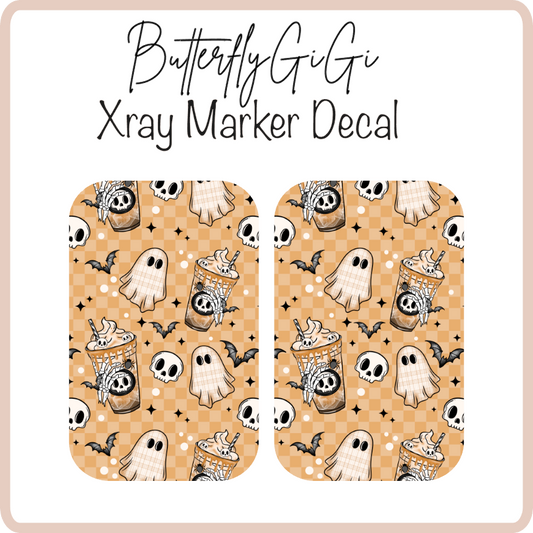 Spooky Brew X ray Markers Decal