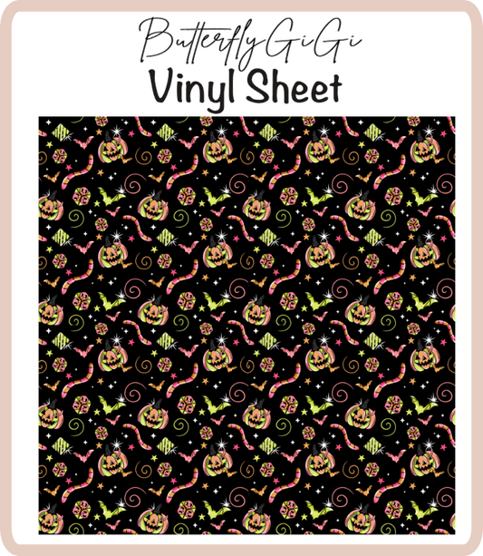Spooky Vibes Vinyl Sheet