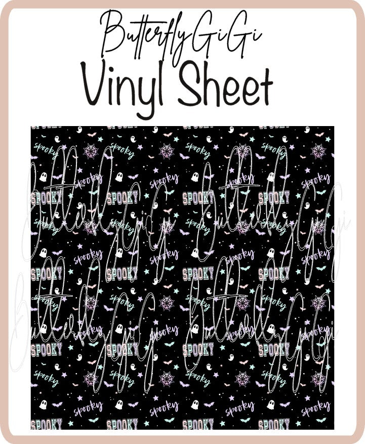 Vinyl Spooky Sheet
