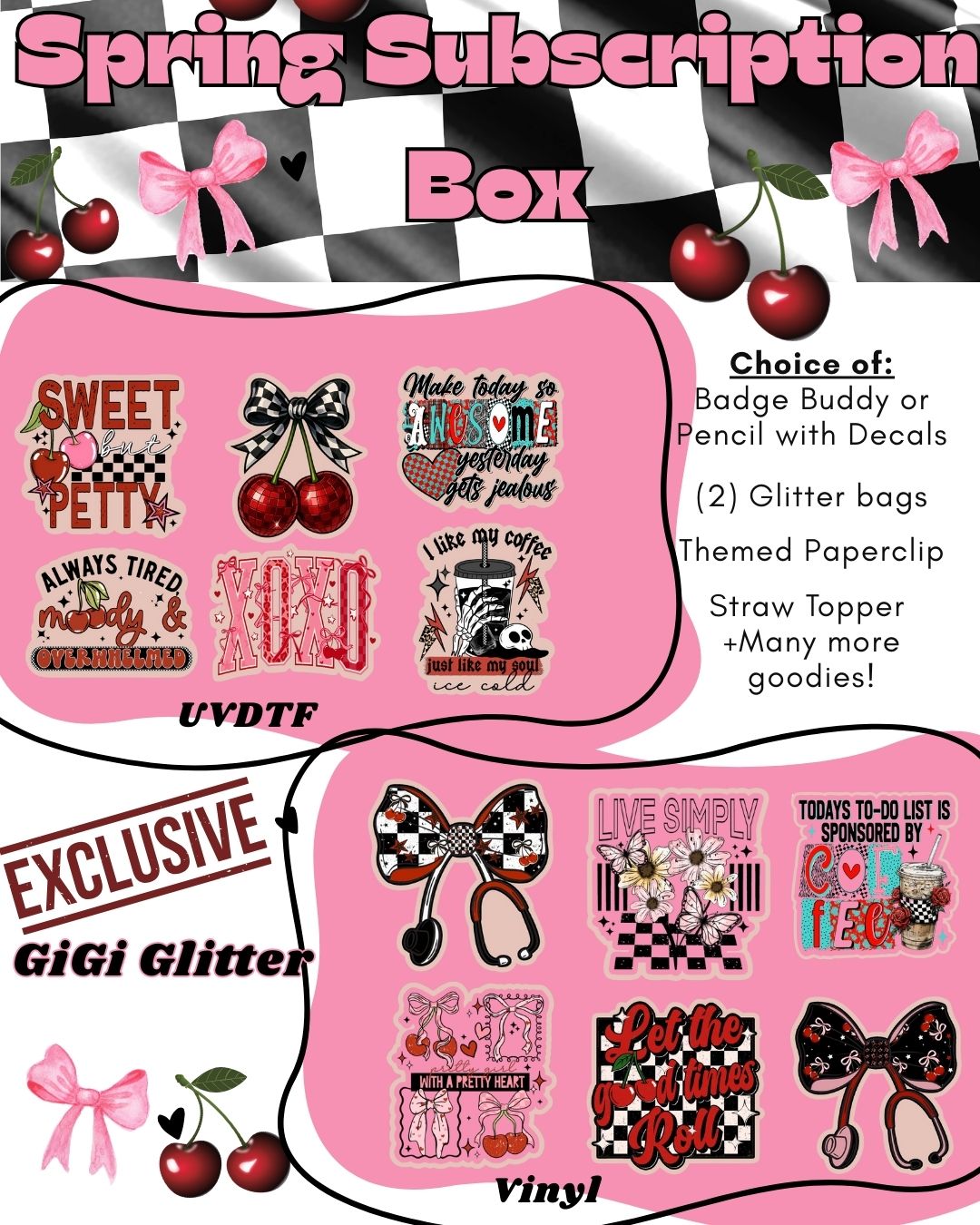 Spring Subscription Box SOLD SEPARATELY – ButterflyGiGi