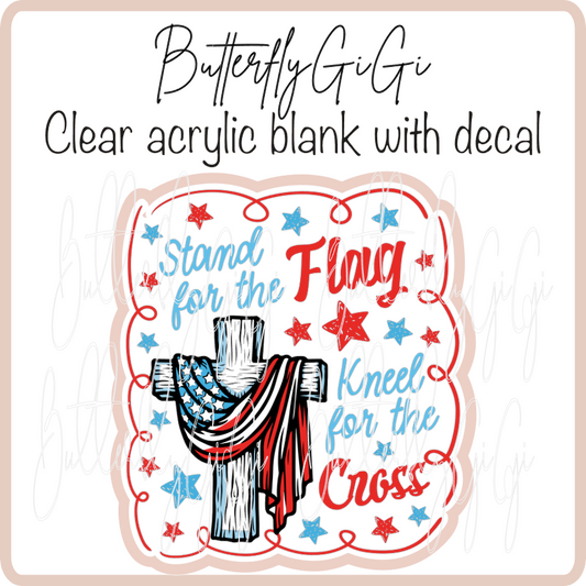 Stand Flag Kneel Cross