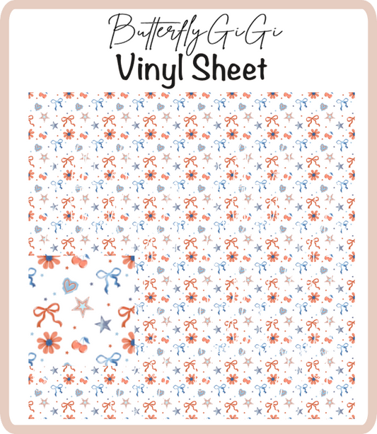 Star Cherries Vinyl Sheet