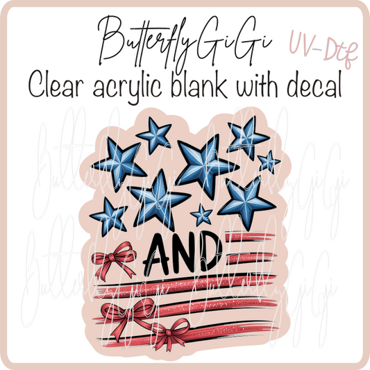 Stars and Stripes UvDTF