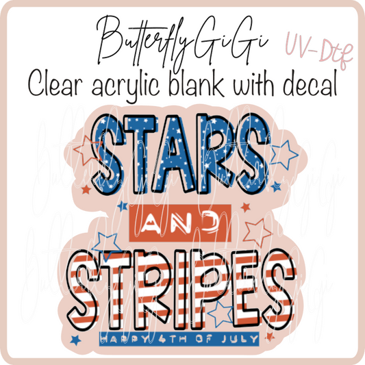 Stars and Stripes Blue UvDTF