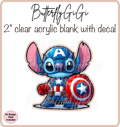 Character Blue Alien Captain America