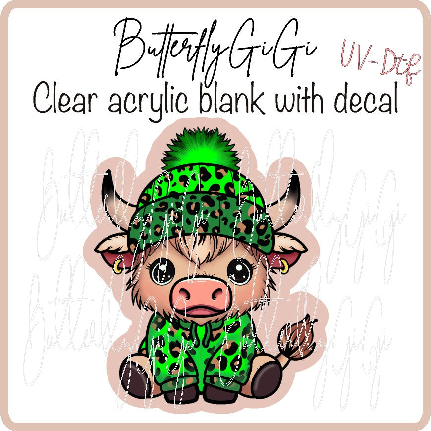 St Patty Baby Cow  UvDTF