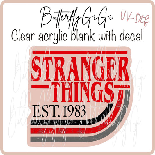 Stranger things 1983 UvDTF