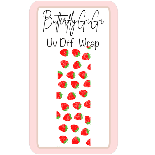 Wrap Strawberries UV Dtf