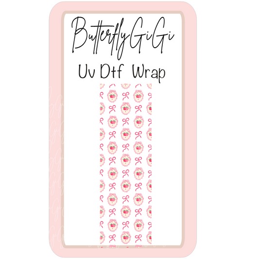 Wrap Strawberry Coquette Uv Dtf
