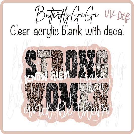 Strong Women UV DTF