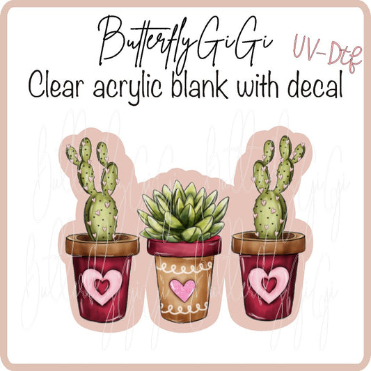 Succulent Love UV DTF