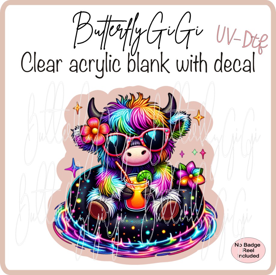 UVDTF Summer Black Cow