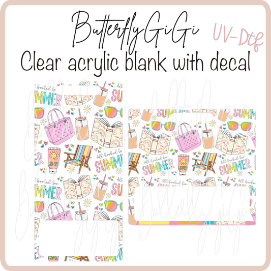 Summertime Badge Buddy Acrylic Blank & Decal