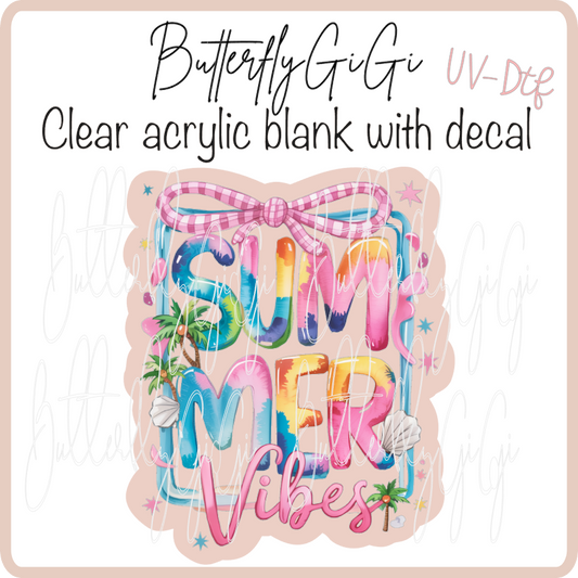 Summer Vibes Seashell UvDTF