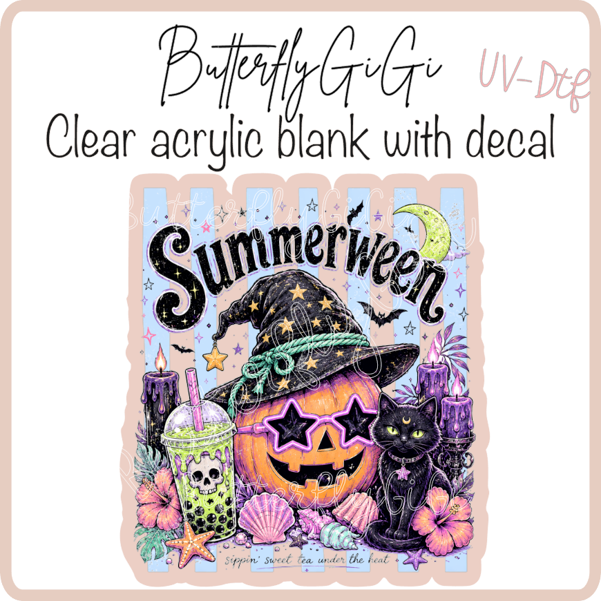 Summerween Boba UvDtf