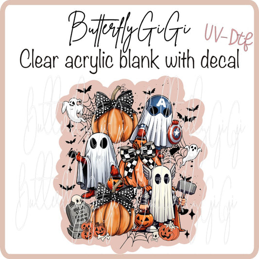 UVDTF Halloween Superhero Ghosts