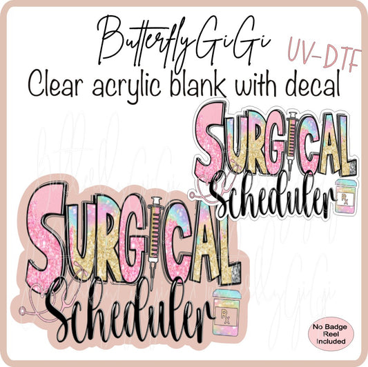 Medical Leopard Print Surgical Scheduler
