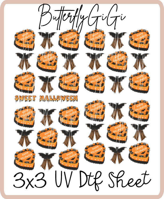 Sweet Halloween UV Dtf SHEET