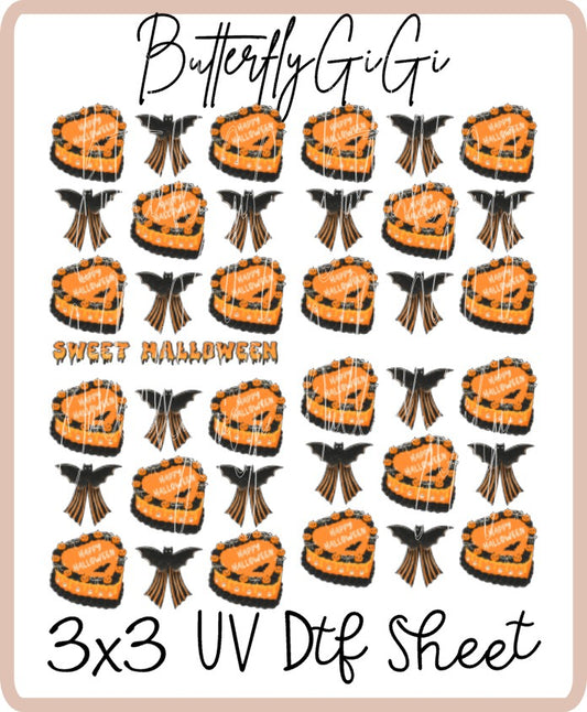 Sweet Halloween UV Dtf SHEET