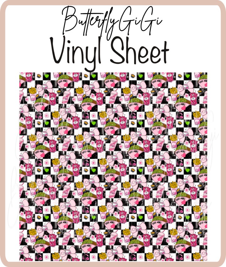 Taco B Pink Vinyl Sheet