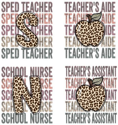 Teacher Boho Leopard