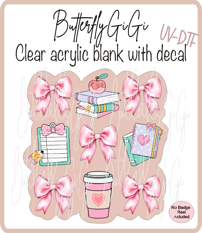 UVDTF Teacher Coquette Pink