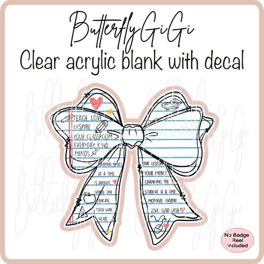 Bow Teacher Paper