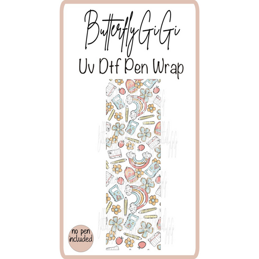 Wrap Teacher Rainbow Uv Dtf