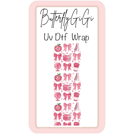 Wrap Teacher Pink UvDTF