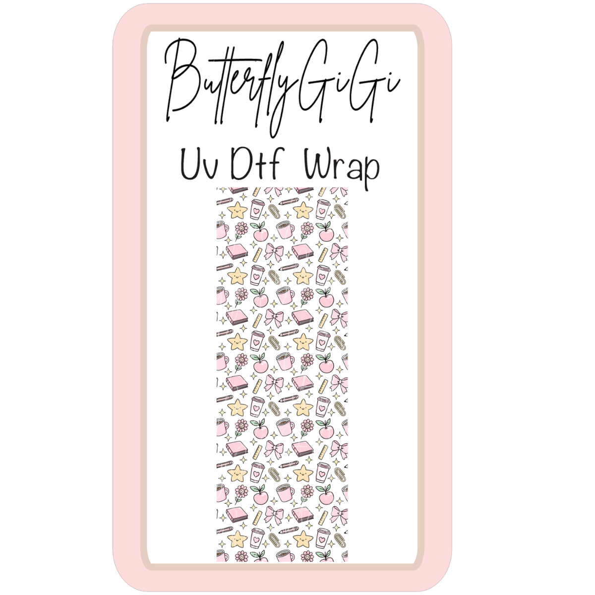 Wrap Teacher Star UV Dtf