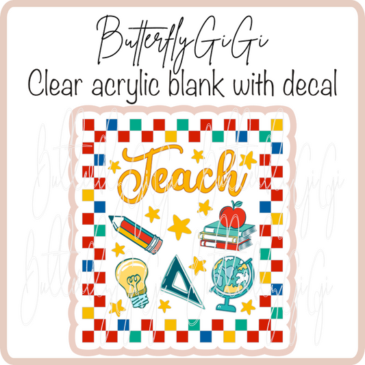 Teach Red Checkered