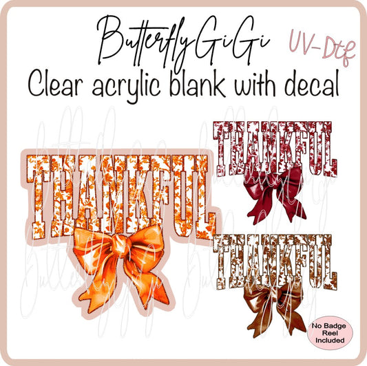 UVDTF Fall Thankful Bow