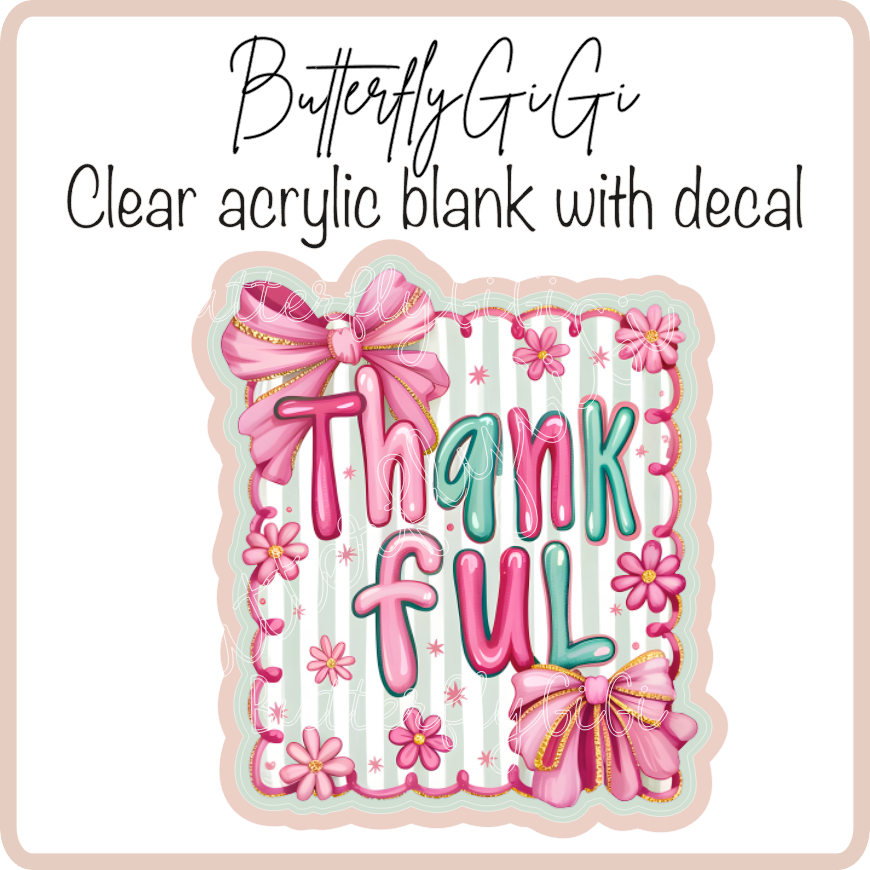 Thankful Pink Teal